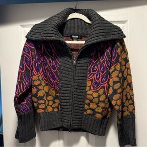 DKNY Multicolor Wool and Cashmere Sweater